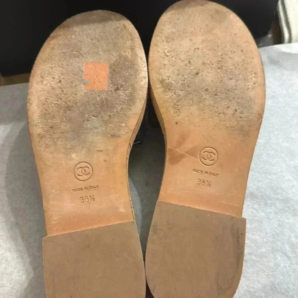 Chanel Tweed Cork CC Mule Sandal - Picture 7 of 7